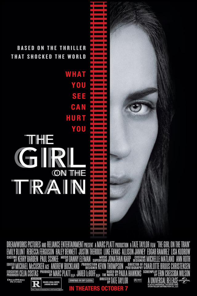 the girl on the train poster
